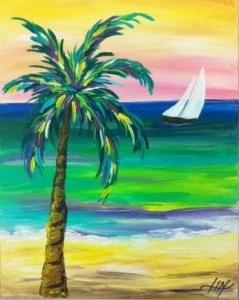 Beach Palm-colors of paradise (1)