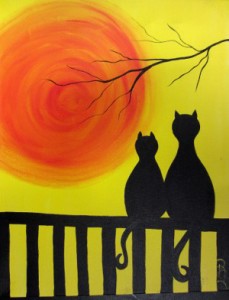 Cats on a Fence 2